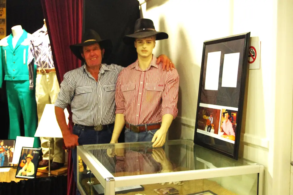Ernie at the Country Music Hall of Fame display